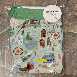 Little Sleepies Green Camp Print Pants